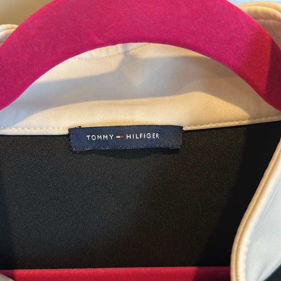 Tommy Hilfiger black and white front exposed zipper sleeveless dress size S - Picture 2 of 3